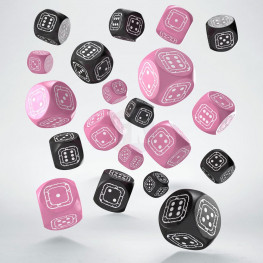 Fortress Compact D6 Dice Set Black&Pink (20)